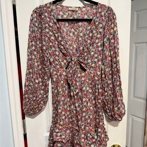 Spring Sale: Billabong Multicolor Floral Long Sleeve Dress